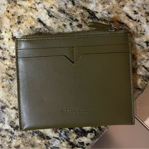 Bottega Veneta dual card holder with zipper
